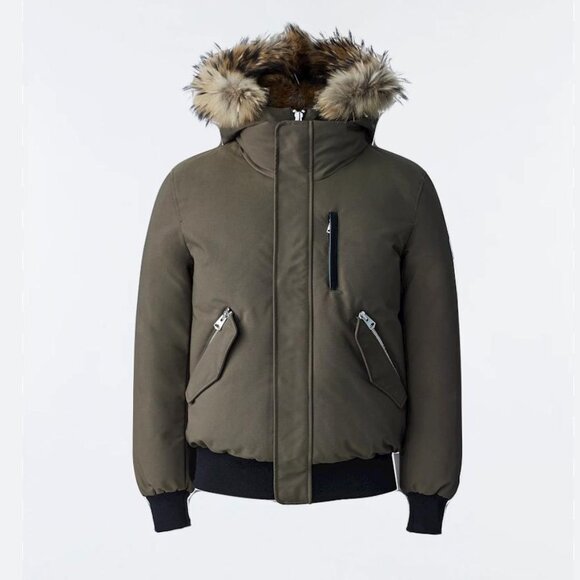 Mackage Dixon 2-in-1 Down Bomber with Hooded Bib and Natural Fur - Men's - Picture 1 of 7